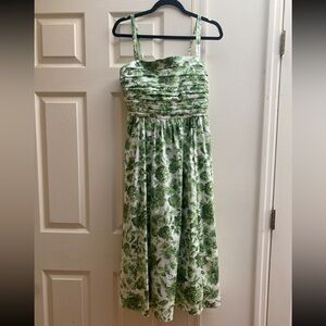 Abercrombie Emerson Poplin Midi Dress - Size M Petite